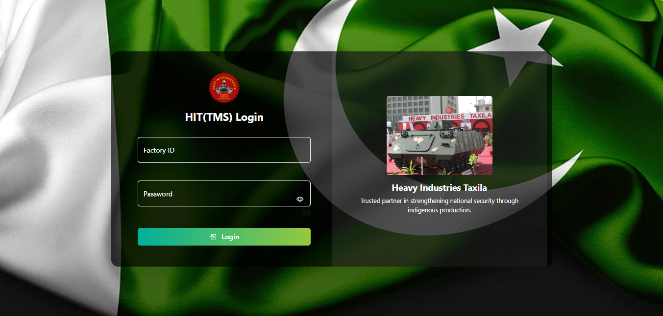 Login — HIT(TMS) Login Page