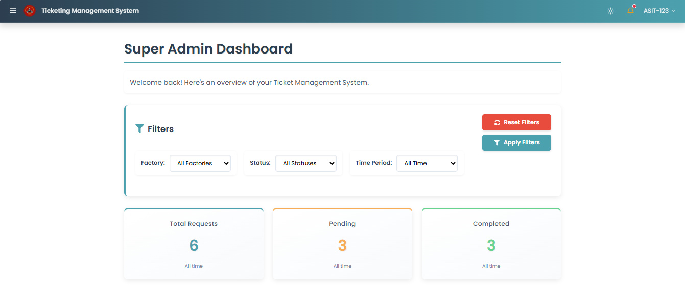 Super Admin Dashboard